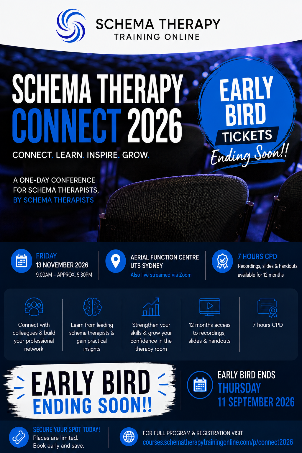 SCHEMA THERAPY CONNECT 2026 1-Day Mini-Conference - Friday November 13th (2026) Live and Online Streaming course thumbnail