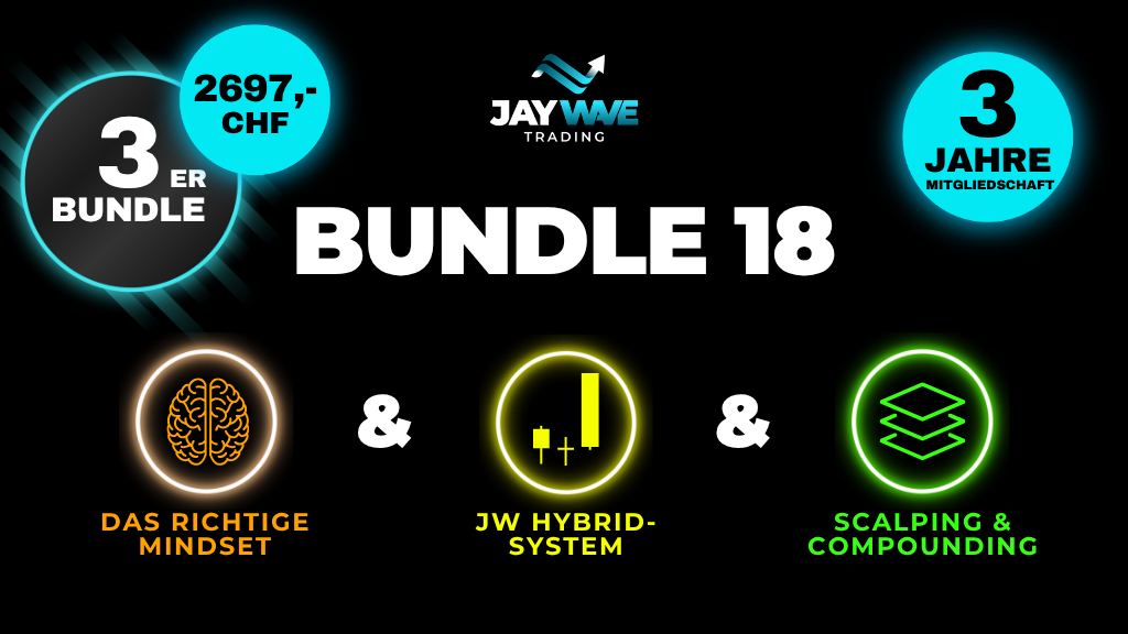 Product image for Bundle 18 - Das richtige Mindset + Das Hybridsystem + Scalping &amp; Compounding – 2’697 CHF – 3 Jahre Mitgliedschaft