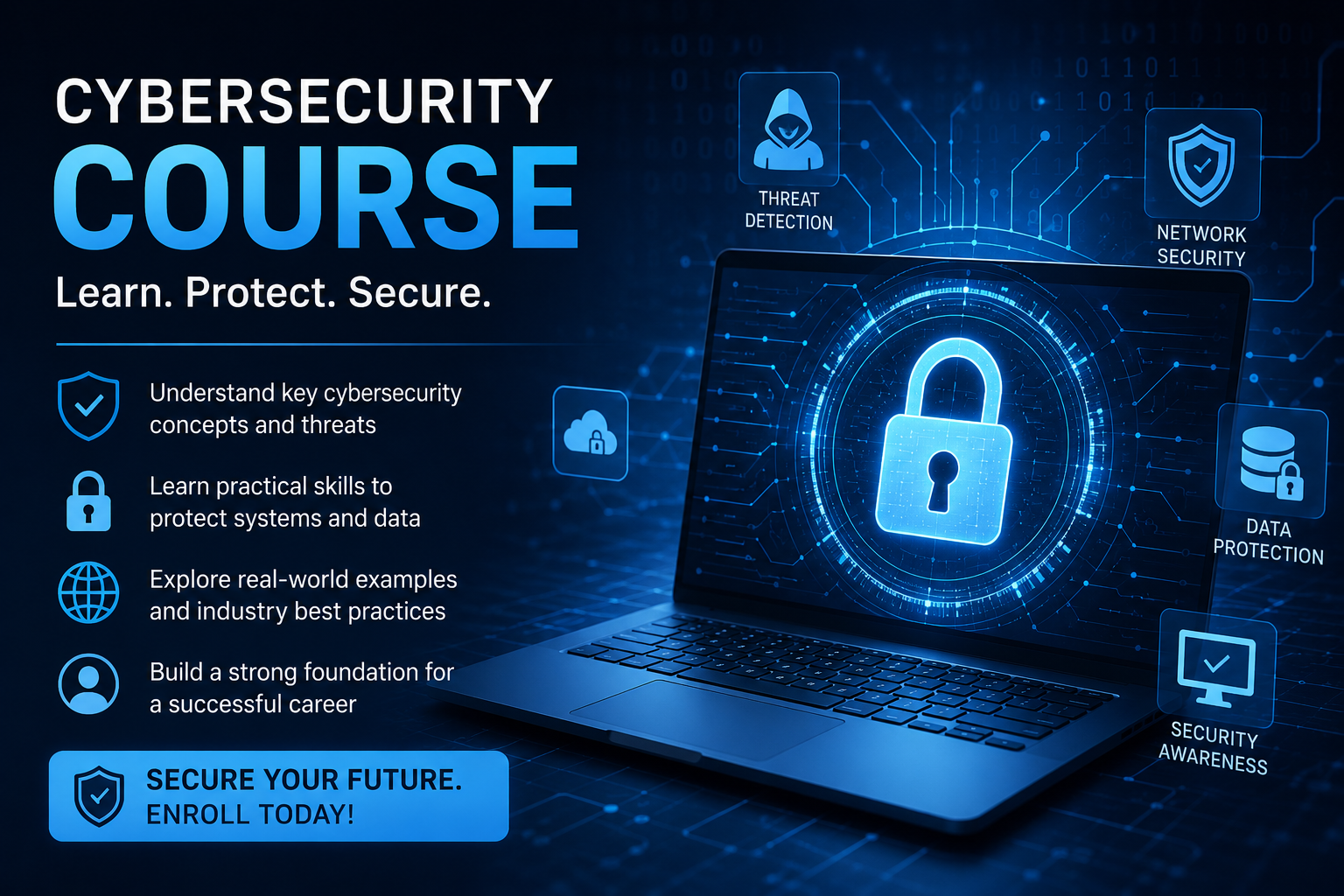 Product image for COURSE - Cybersecurity for Beginner to Intermediate Learners