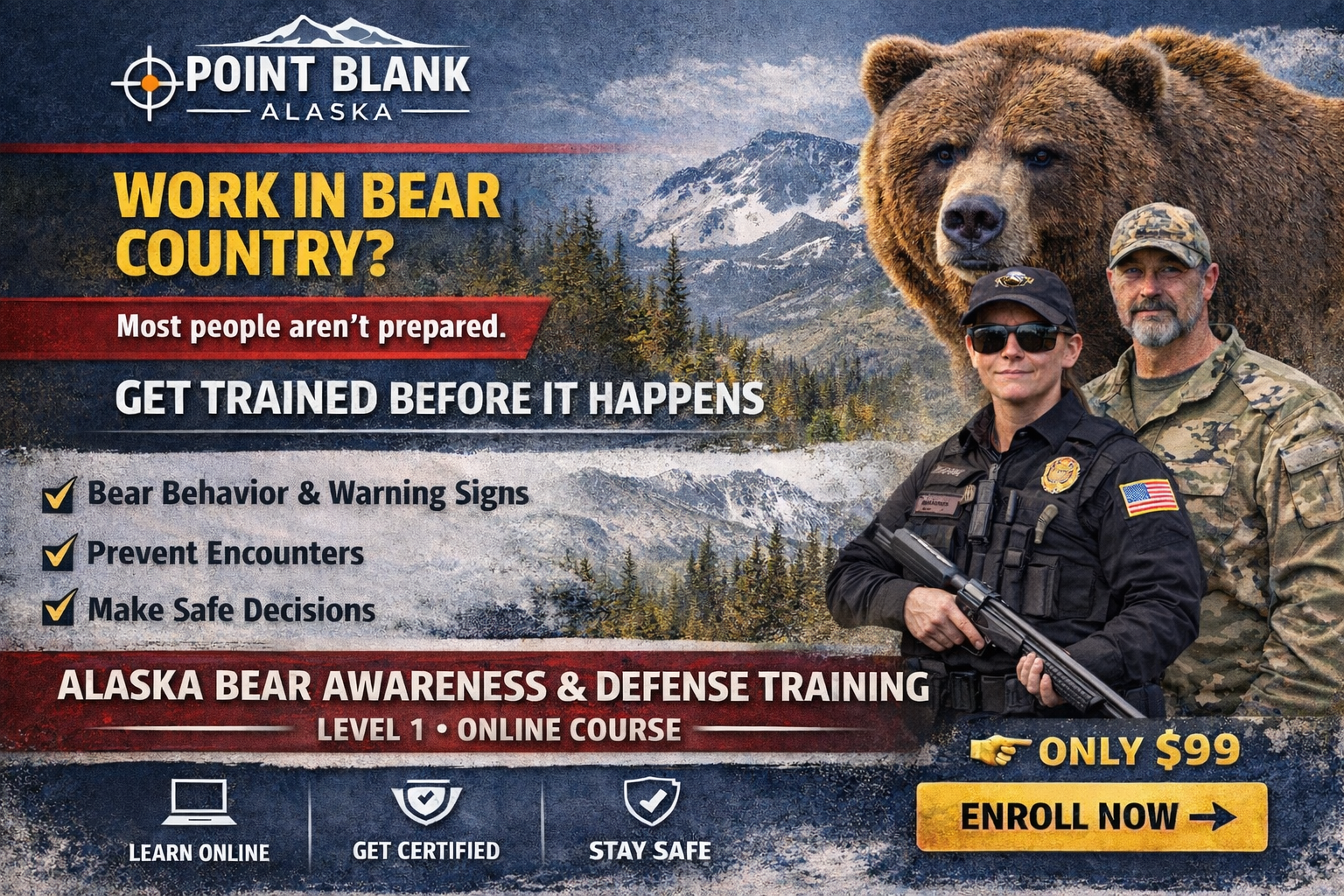 Product image for Alaska Bear Awareness & Defense Training – Level 1 