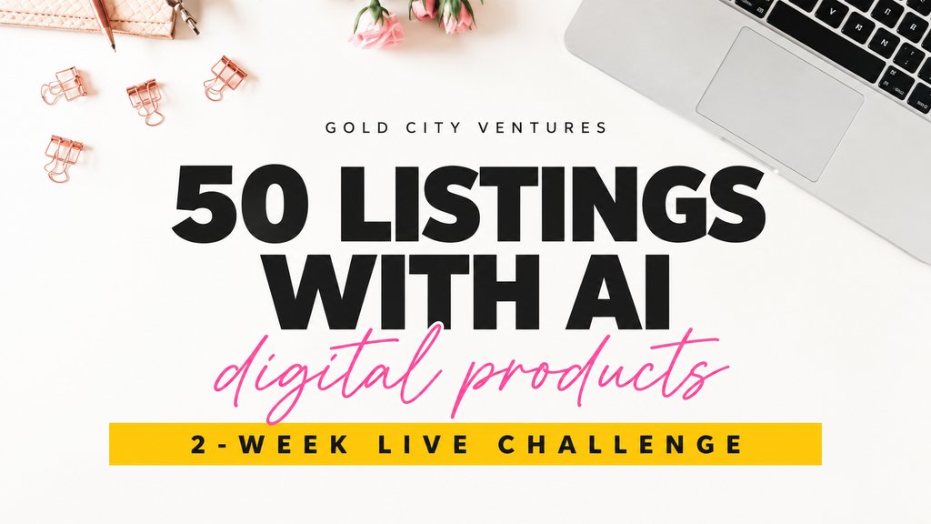 Product image for 50 Listings with AI Challenge: Digital