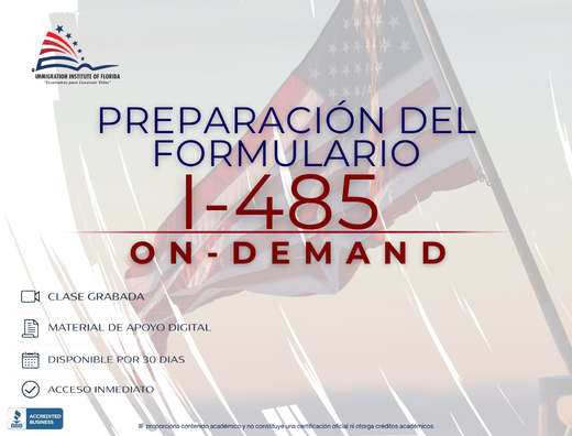 Product image for PREPARACION DEL FORMULARIO I-485 