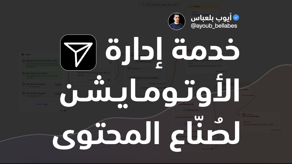صورة المنتج لـ خدمة إدارة الأوتومايشن لصُنّاع المحتوى