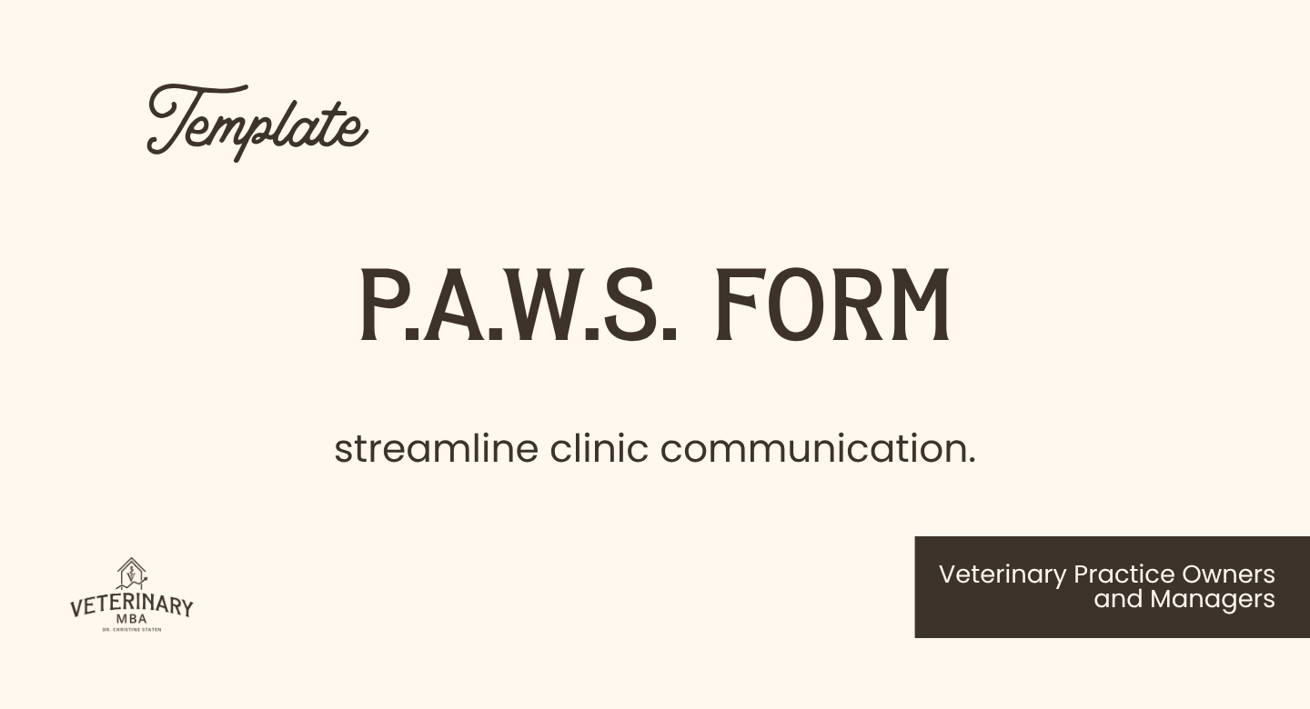 Product image for PAWS Form