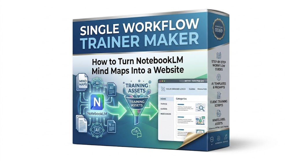 Product image for (2026) - WFTM16 - How to Turn NotebookLM MindMaps Into a Website