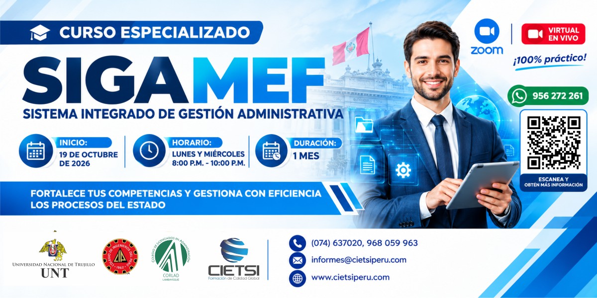 Imagen de producto para CURSO GRATUITO DE ESPECIALIZACIÓN EN SISTEMA INTEGRADO DE GESTIÓN ADMINISTRATIVA – SIGA MEF 2026