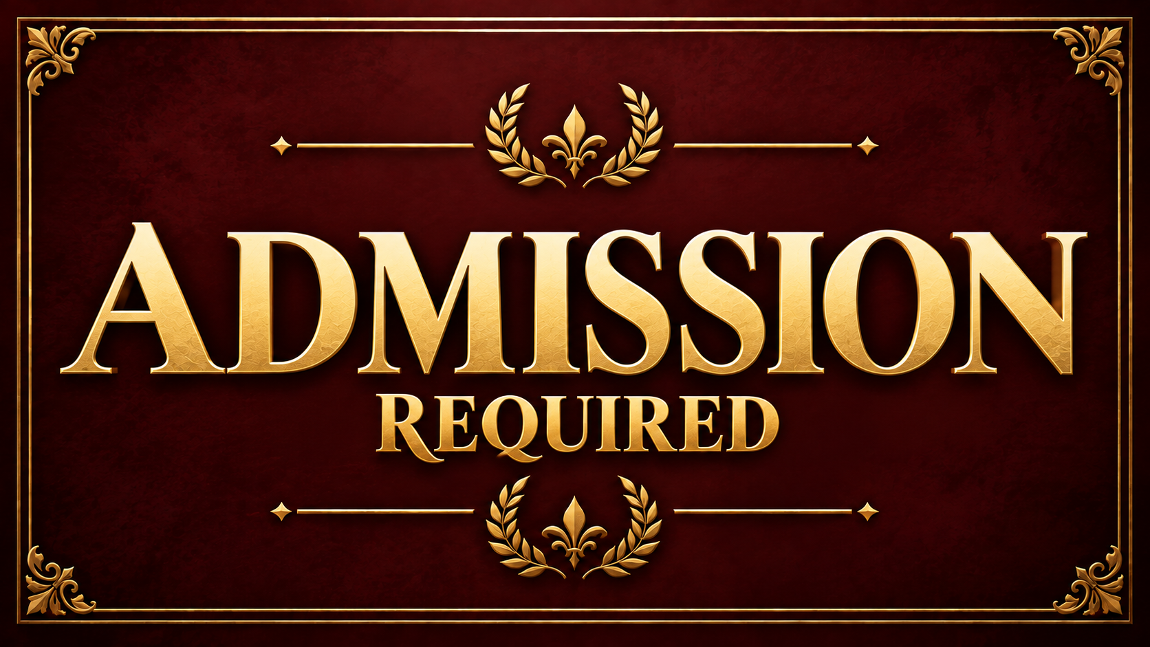 Product image for **REQUIRED** Admissions