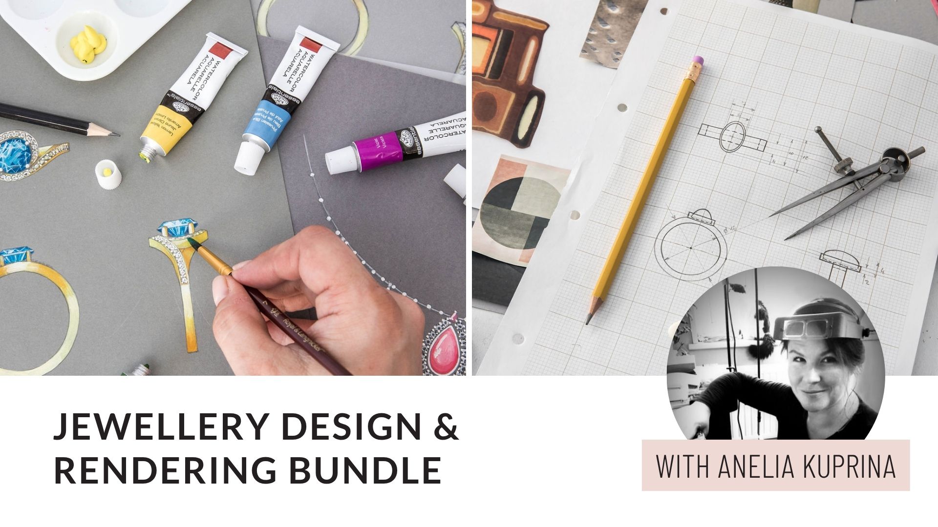 Product image for Jewellery Design and Rendering Course Bundle