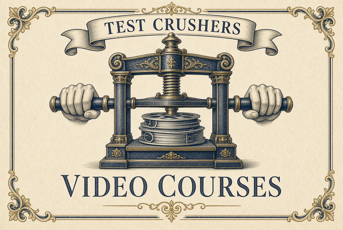 The Test Crushers icon for our video courses