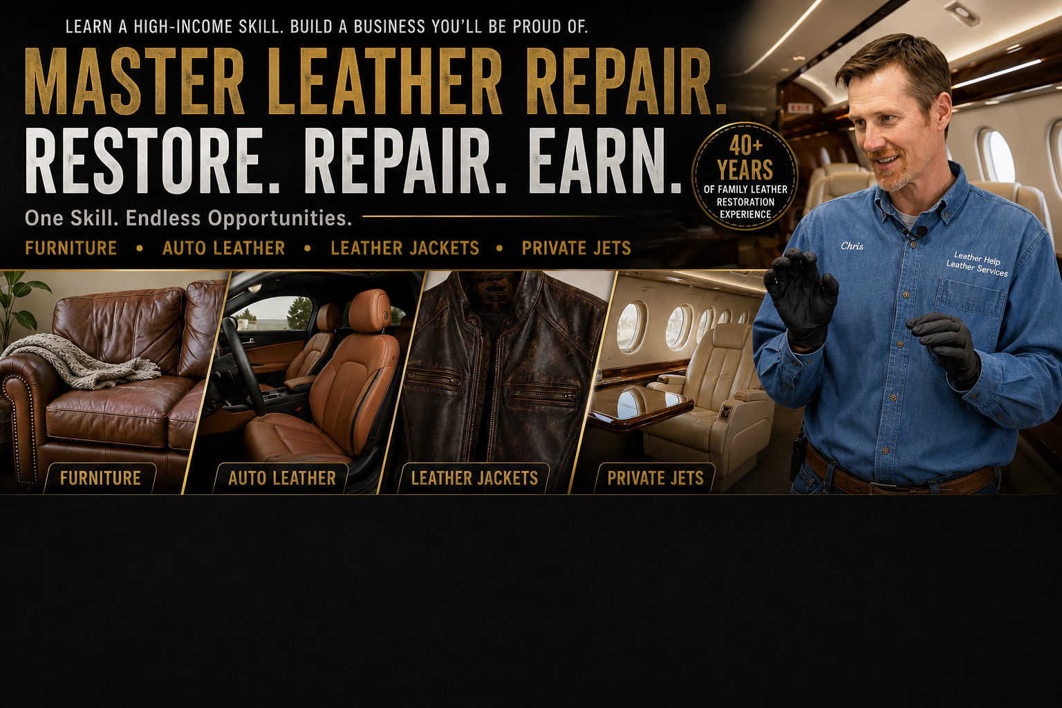 Product image for 5+ Ways to Make $100,000/yr in Leather Repair