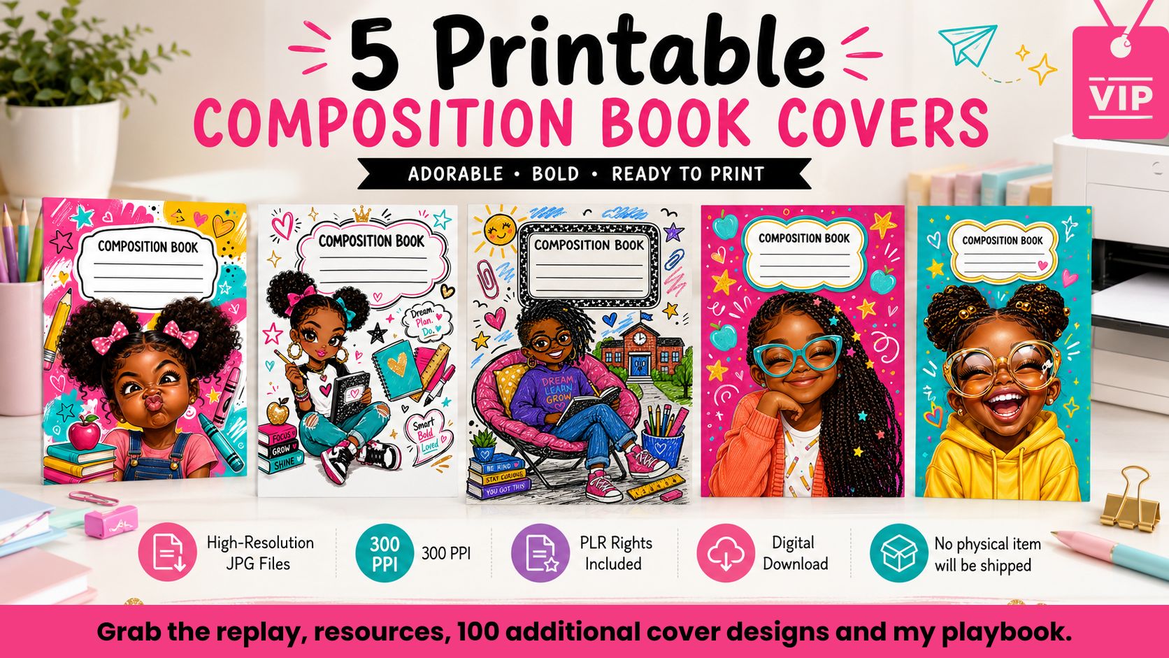 Product image for 100 Composition Notebook Replay