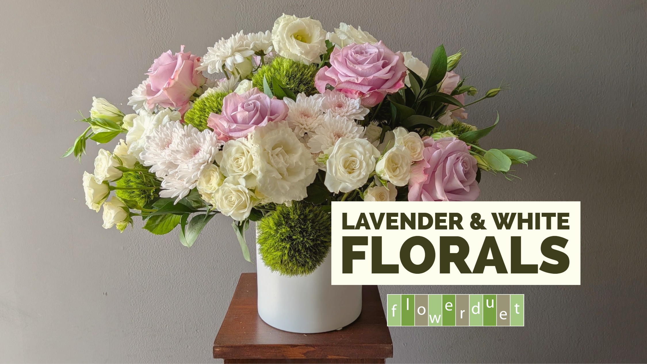 Product image for Flower Arranging Fridays: Lavender and White Florals