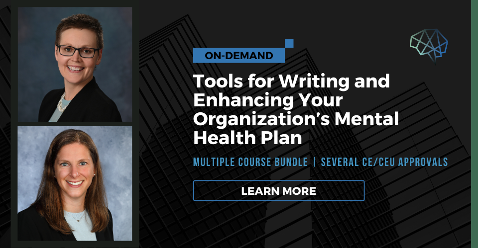 Product image for Tools for Writing and Enhancing Your Organization's Mental Health Plan