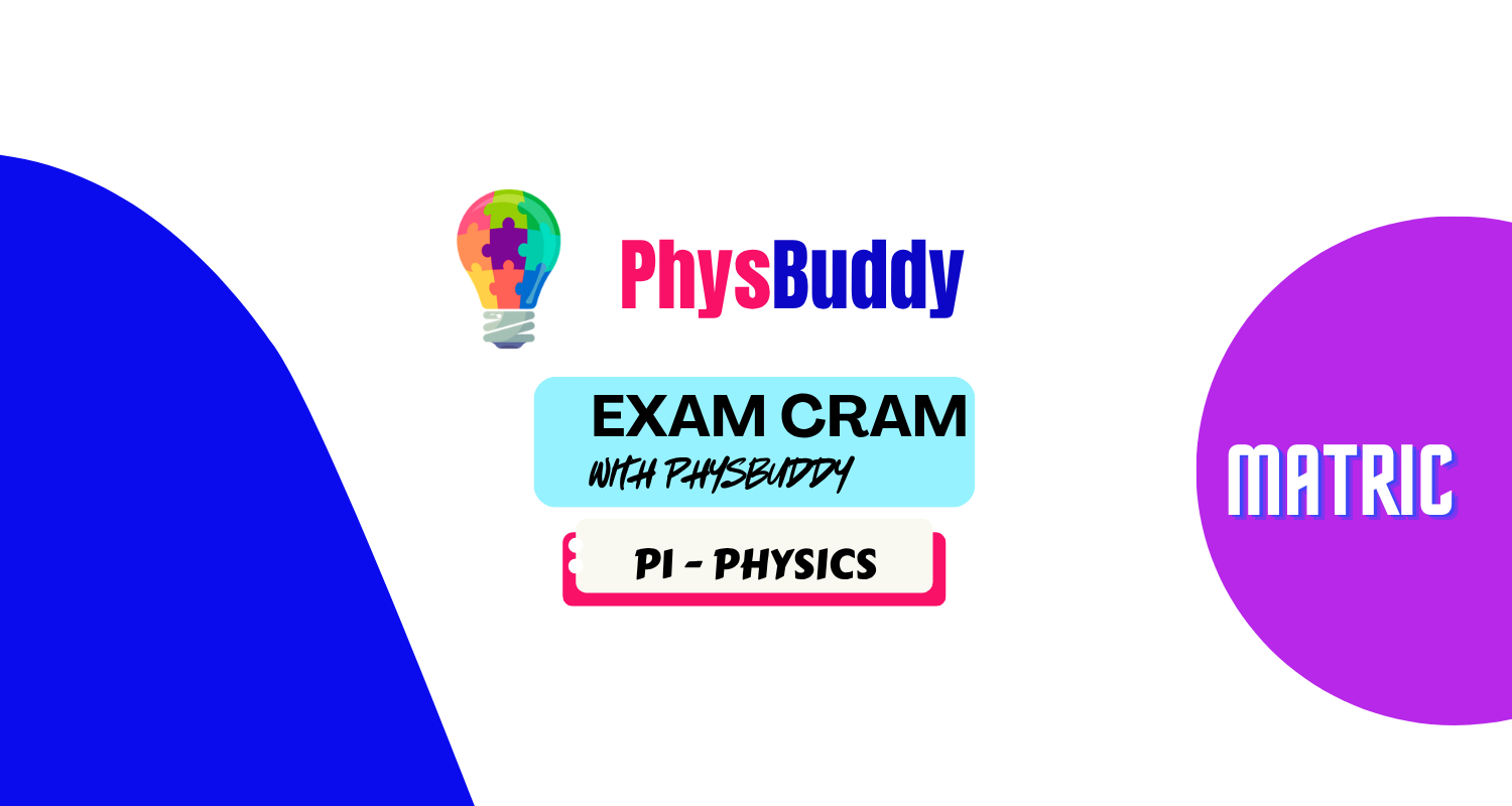 Product image for MATRIC EXAM CRAM P1 PHYSICS