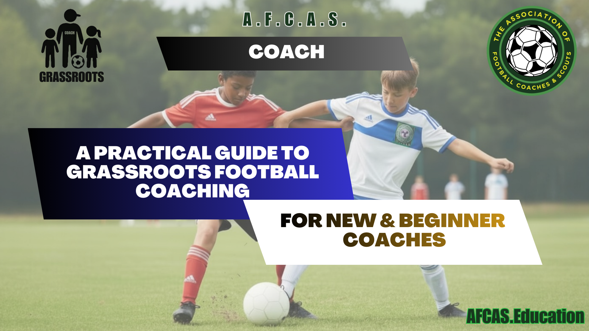 Product image for GRASSROOTS FOOTBALL - PRACTICAL GUIDE - FOR NEW & BEGINNER COACHES