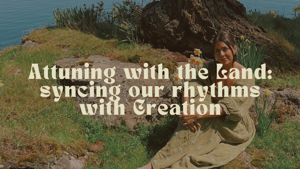 Product image for Attuning with the Land: syncing our rhythms with Creation