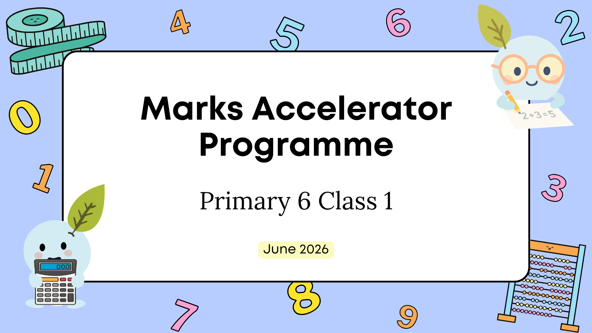 Product image for Math MAP [June 2026] : Primary 6 Class 1
