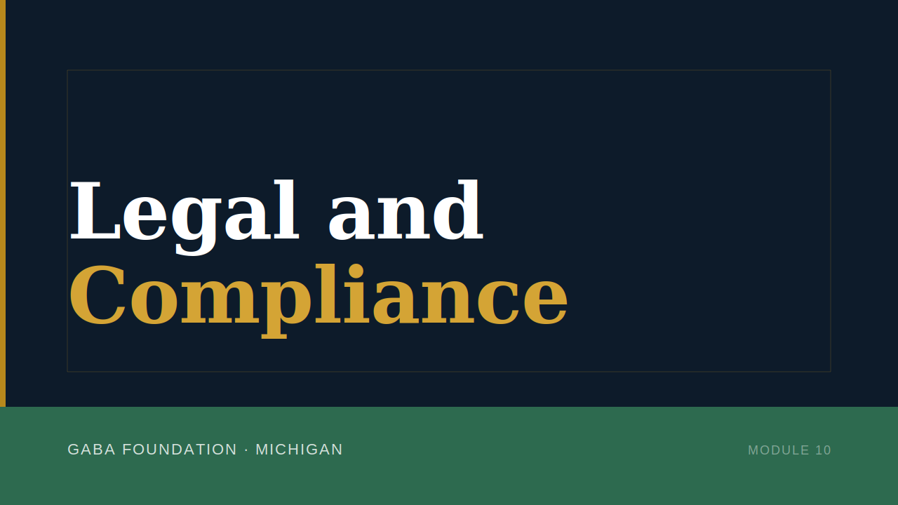 Product image for Legal and Compliance