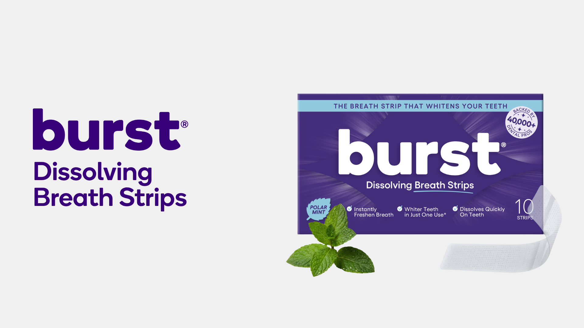 Product image for Dissolving Breath Strips