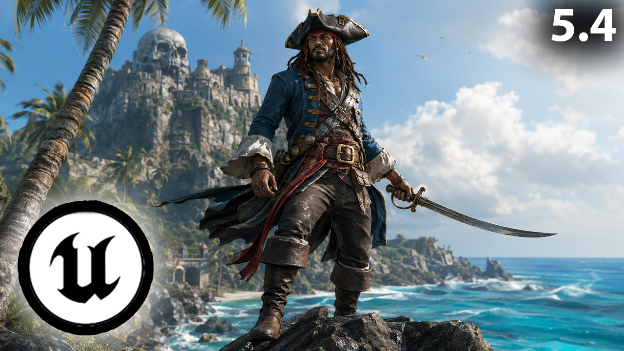 Product image for Unreal Engine 5 Third Person Pirate Shooter Game