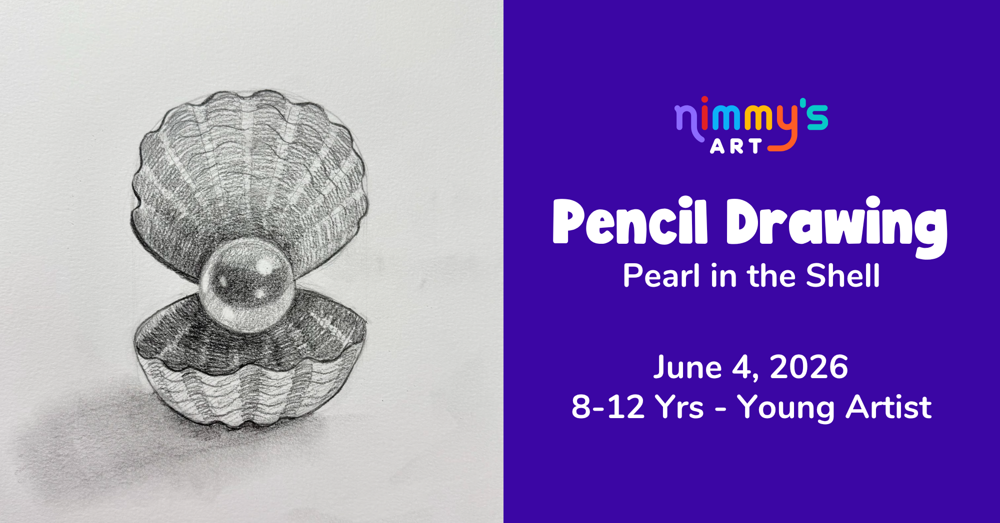 Product image for Pencil Drawing  - Pearl in the Shell