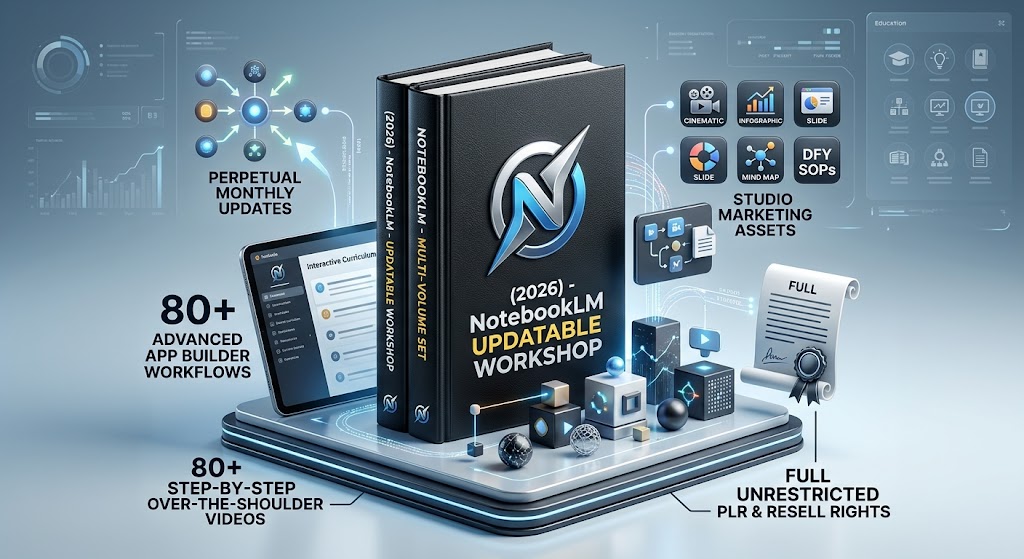 Product image for (2026) - NotebookLM - UPDATABLE WORKSHOP