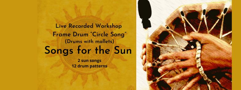 Product image for Featuring Sun Chants on Frame Drums with Mallets Live Recorded Workshop
