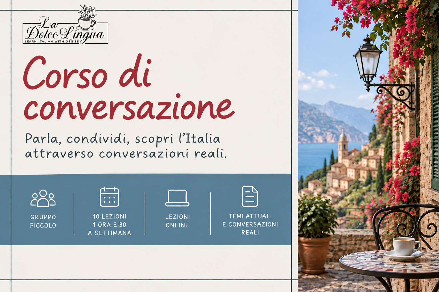 Product image for Corso di conversazione italiana per studenti di livello intermedio