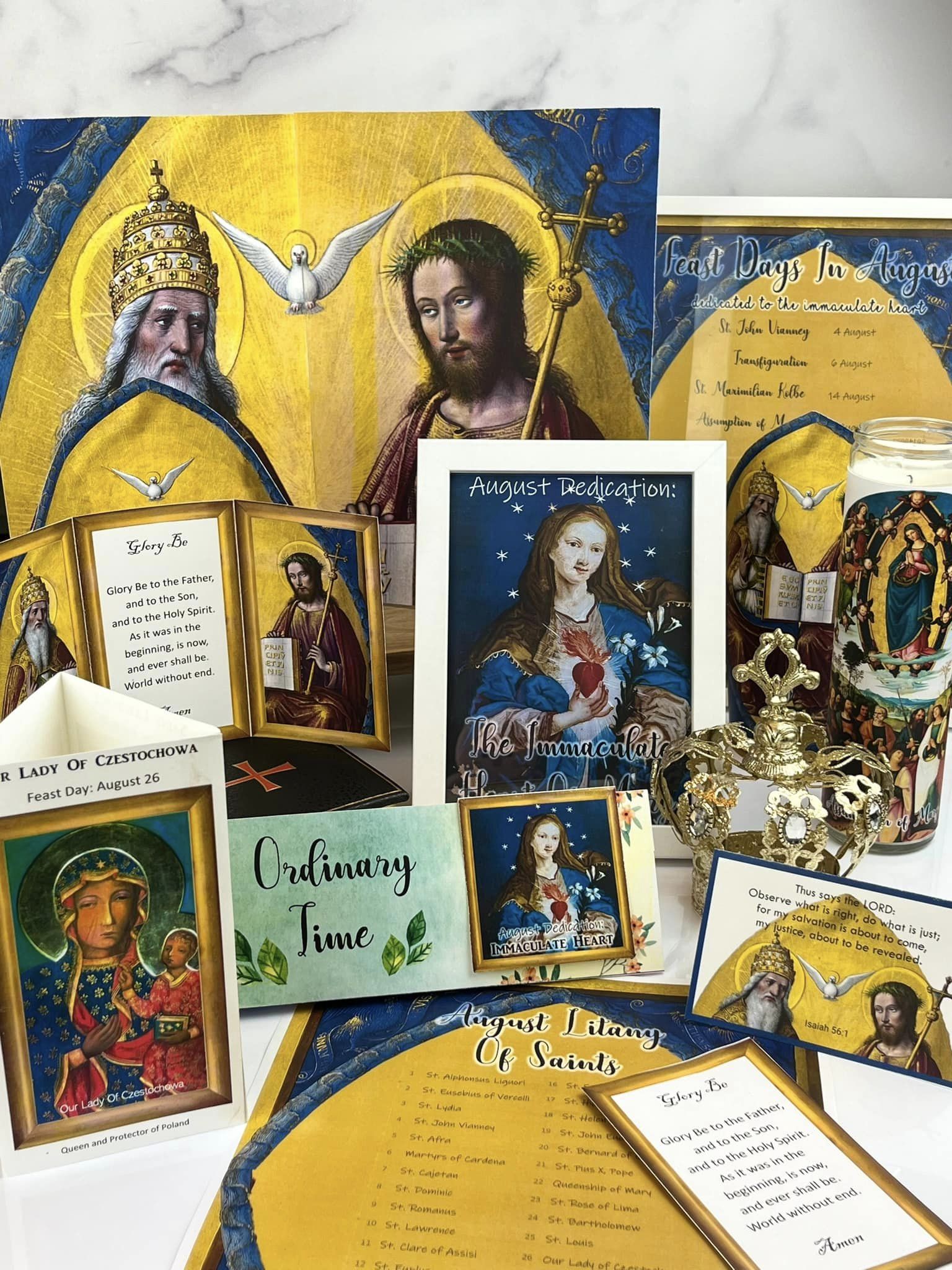 August Home Altar Printables