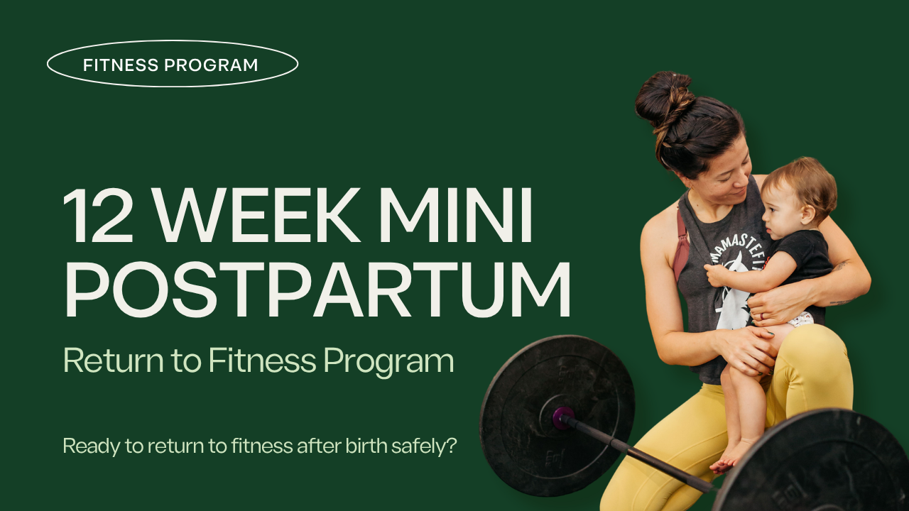 Product image for Mini Postpartum Return to Fitness Program (Teambuildr App)