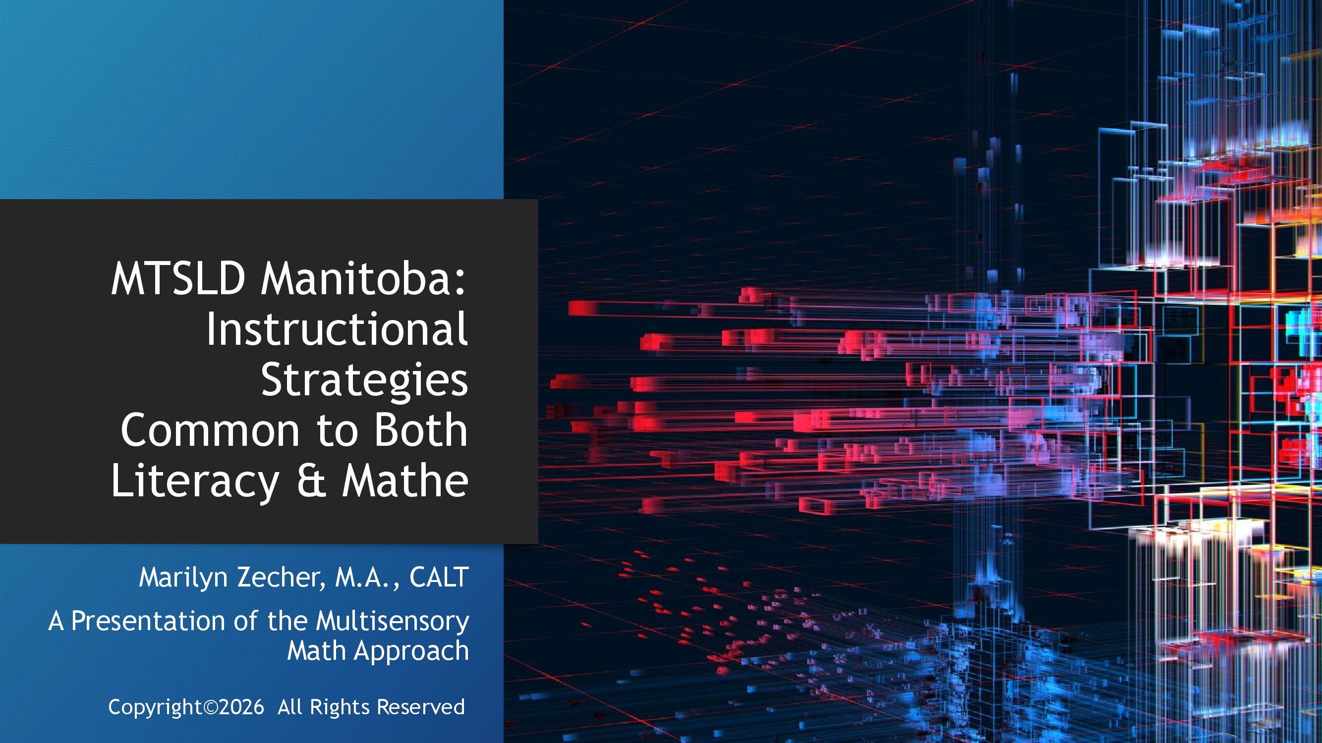 Product image for MTSLD Manitoba: Instructional Strategies Common to Both Literacy & Math 