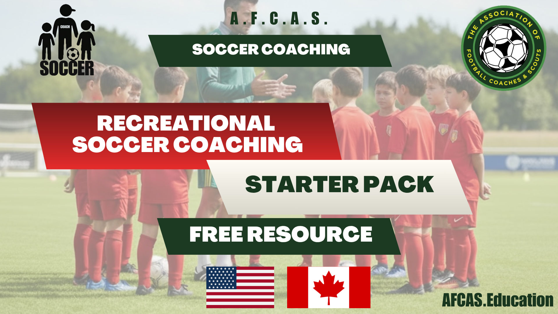 Product image for RECREATIONAL SOCCER COACHES STARTER PACK - FREE RESOURCE