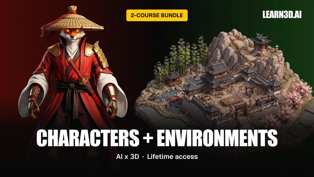 Product image for AI x 3D: Characters + Environments