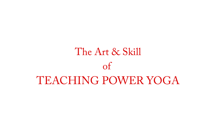 Product image for The Art & Skill of Teaching Power Yoga Online Course