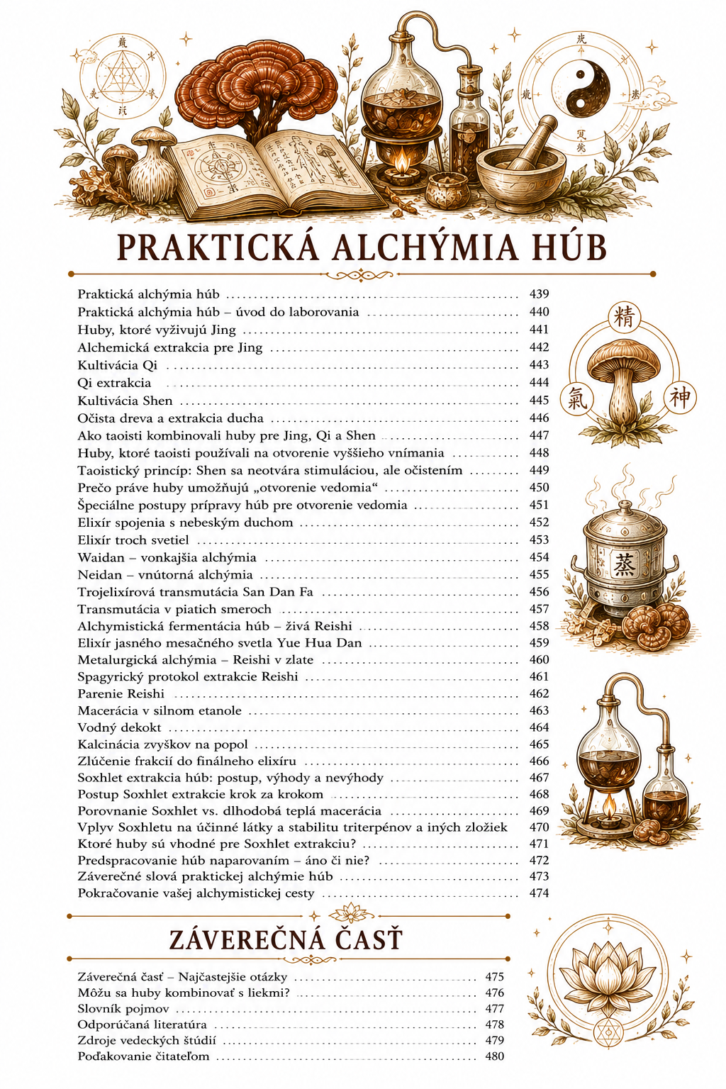 Alchýmia húb - ebook obsah