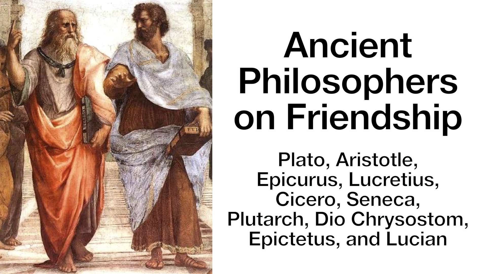 Product image for Ancient Philosophers on Friendship (12 week course) 2026