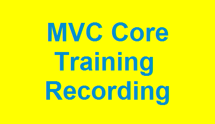 Product image for MVC Core Training Recordings