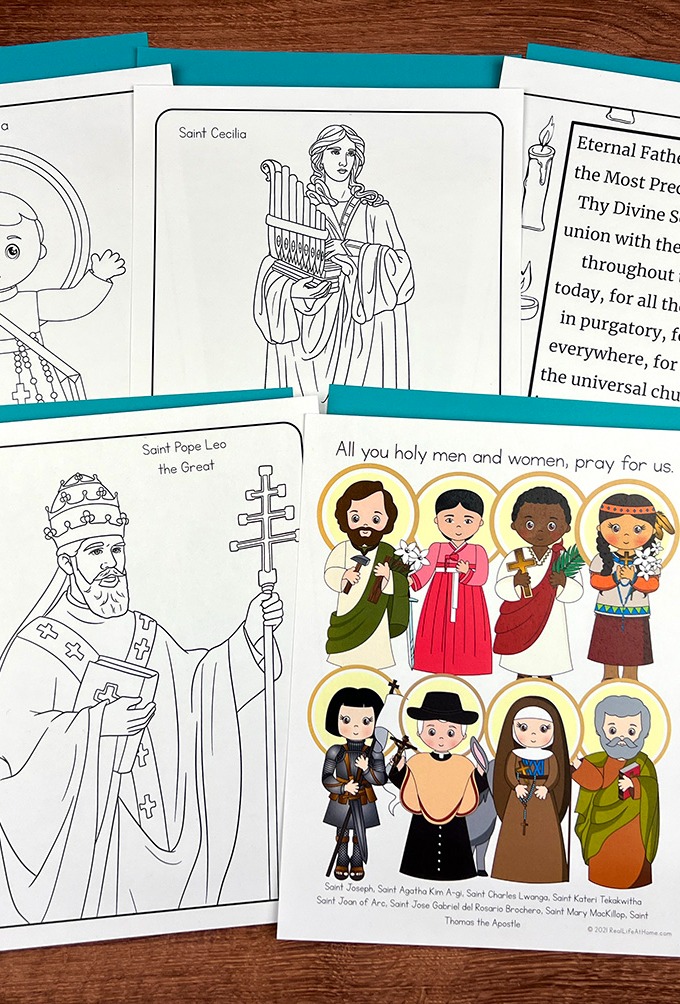 Catholic Icing Monthly Pack Kids Printables