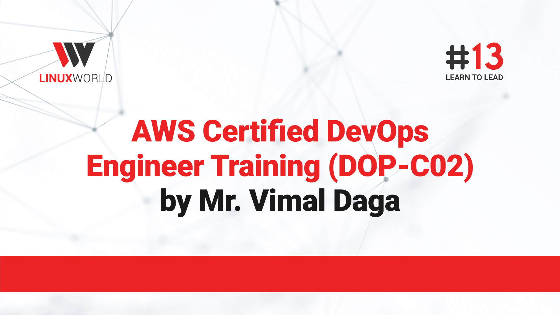14. AWS DevOps Training By Mr. Vimal Daga on 23rd November 2024