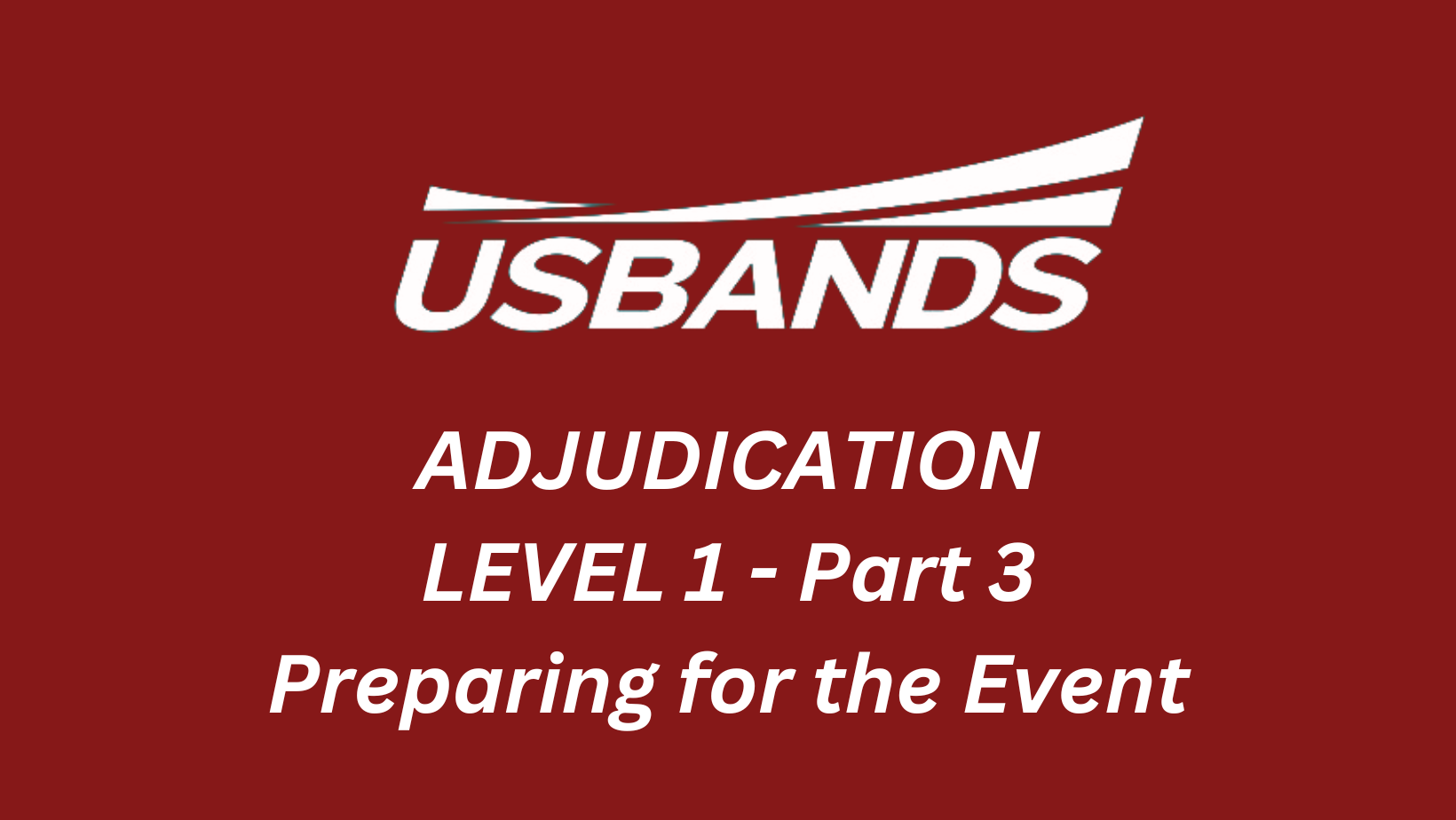 Product image for Level 1 (Part Three) - Preparing for Your Event