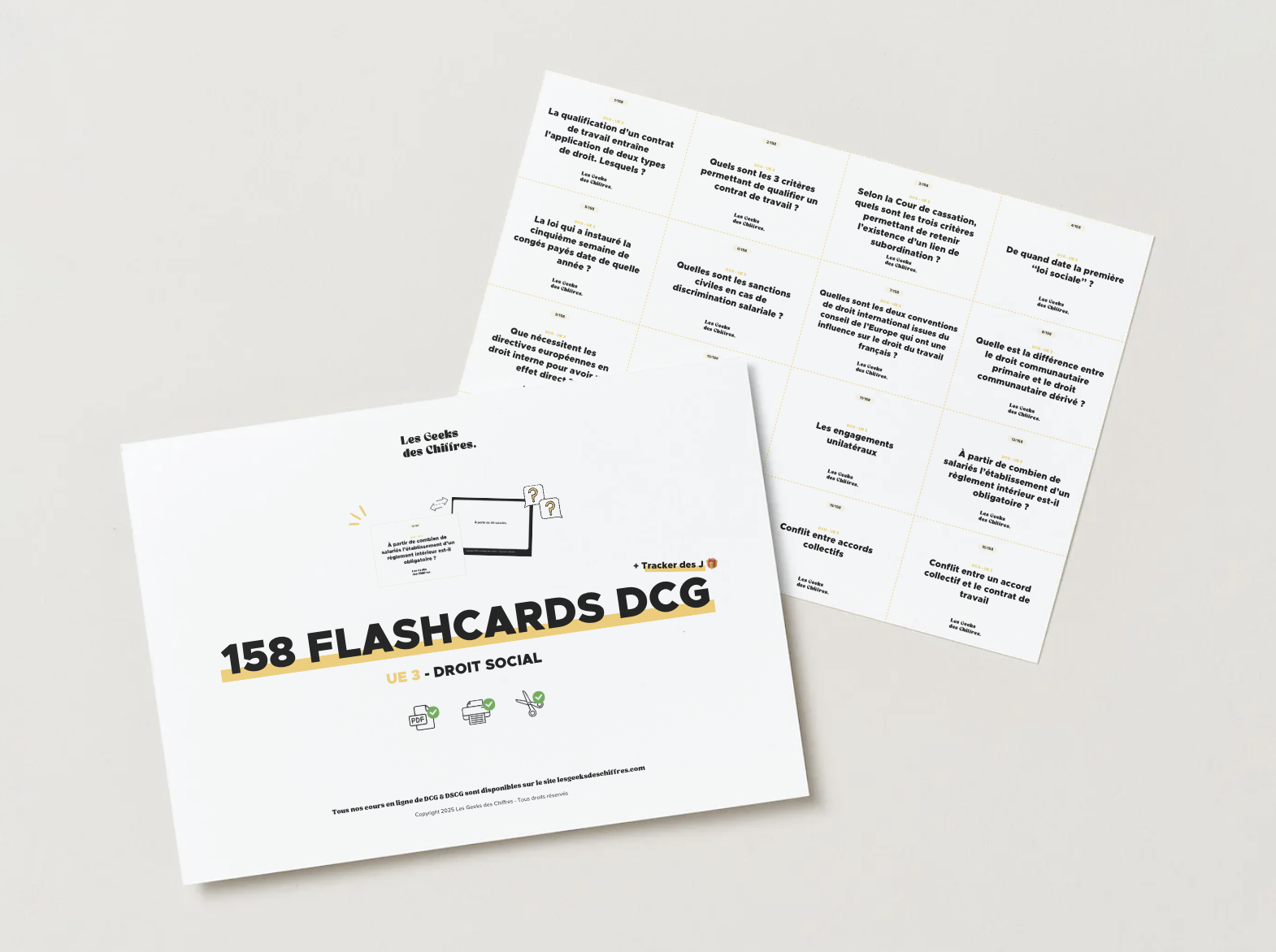 Image du produit pour 158 flashcards DCG : UE 3 Droit social