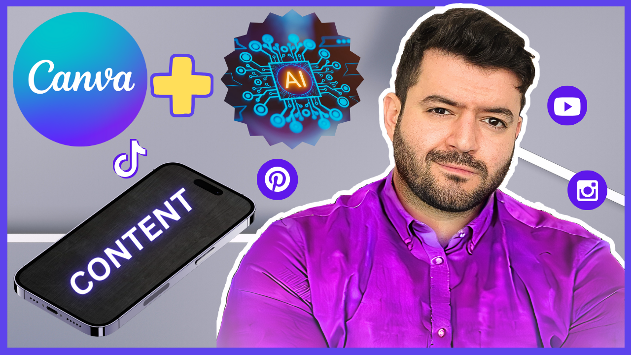 Product image for Canva & AI for Viral Short Form Content Creation ( TikTok , Reels , Shorts , Instagram , Pinterest )