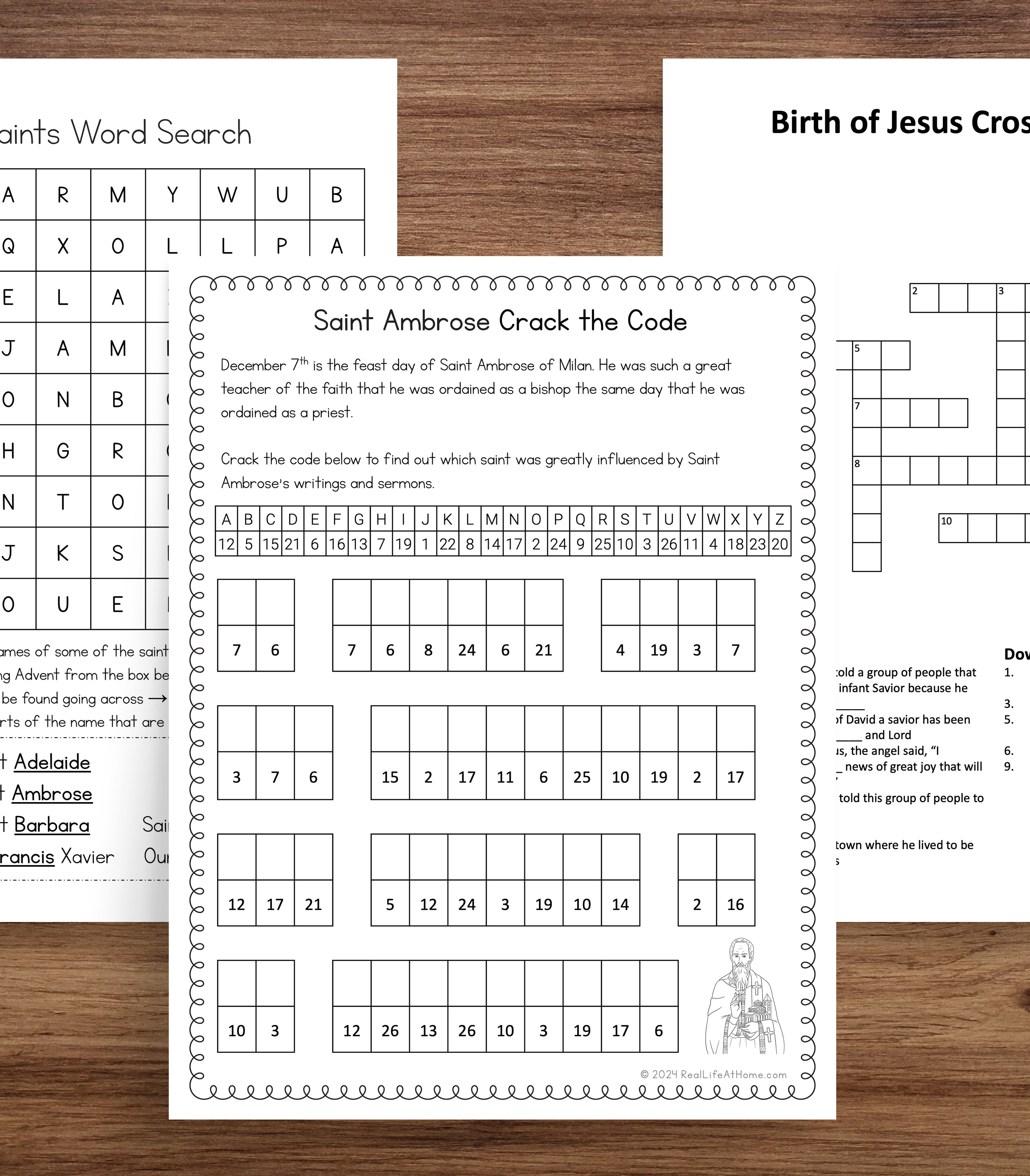 Catholic Icing Monthly Pack Kids Printables