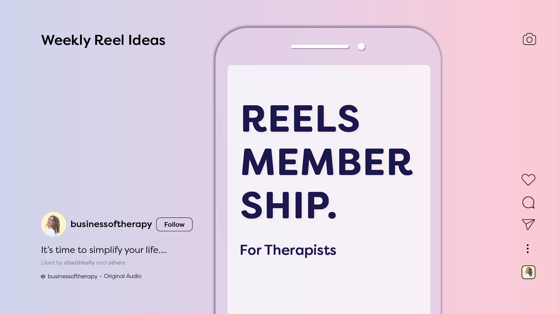 Product image for Reels Membership for Therapists