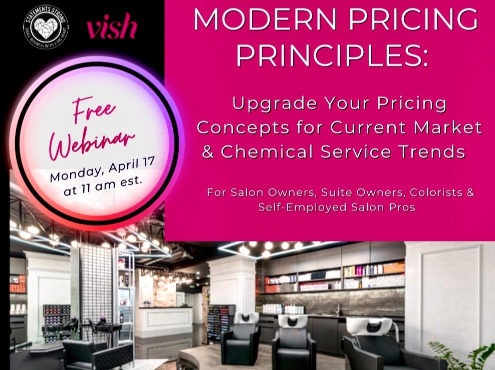 Product image for Modern Pricing Principles: Upgrade Your Pricing Concepts for Current Market & Chemical Service Trends (for Salon Owners, Colorists, Self-Employed Salon Pros & Suite Owners)