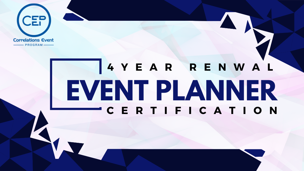 Product image for 4-Year Renewal Event Planner Certification 