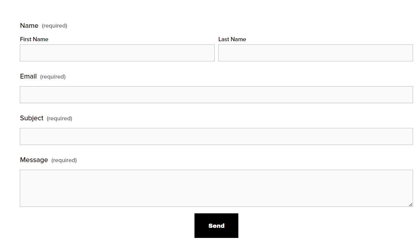 Contact form link