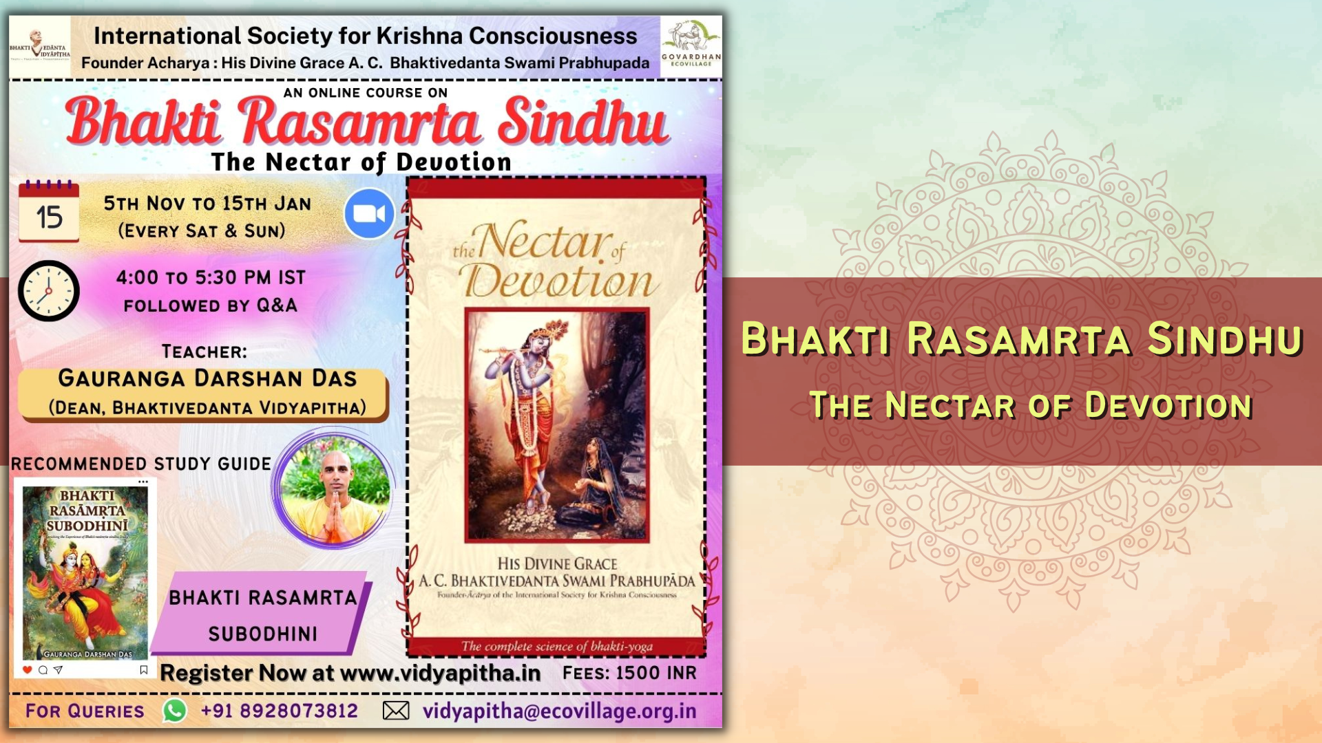 Product image for Bhakti Rasamrta Sindhu