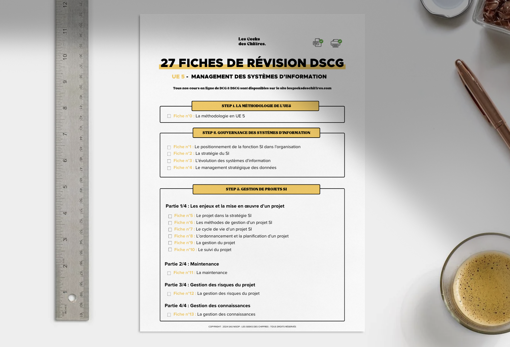 Image du produit pour 27 Fiches de révision - DSCG UE5 : Management des systèmes d'information