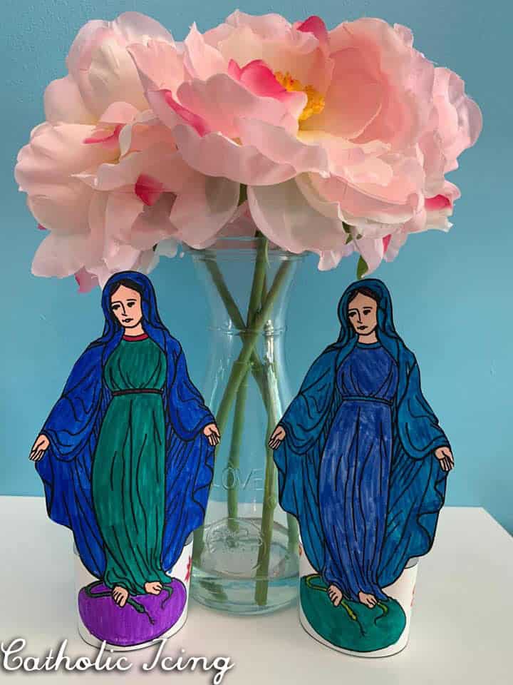 Mary Stand-up Statue Craft